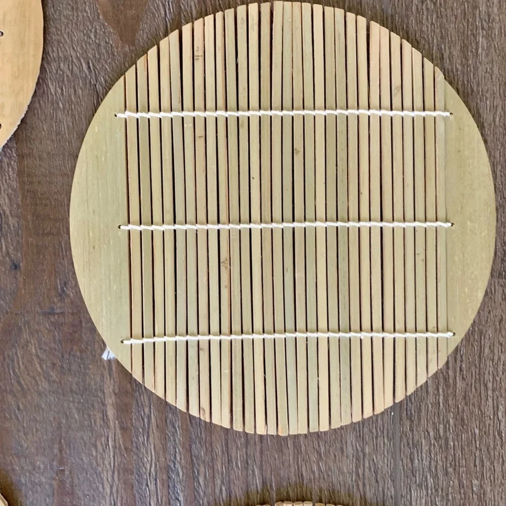 Bamboo coasters